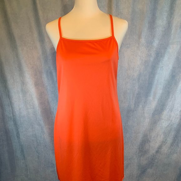 SHEER PINK KNEE LENGTH LINED DRESS SIZE SMALL - Picture 5 of 7